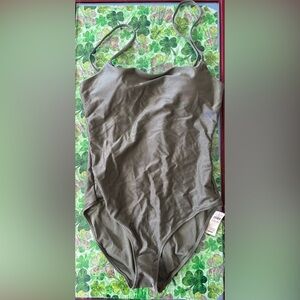 Aerie Olive Green One Piece Swimsuit